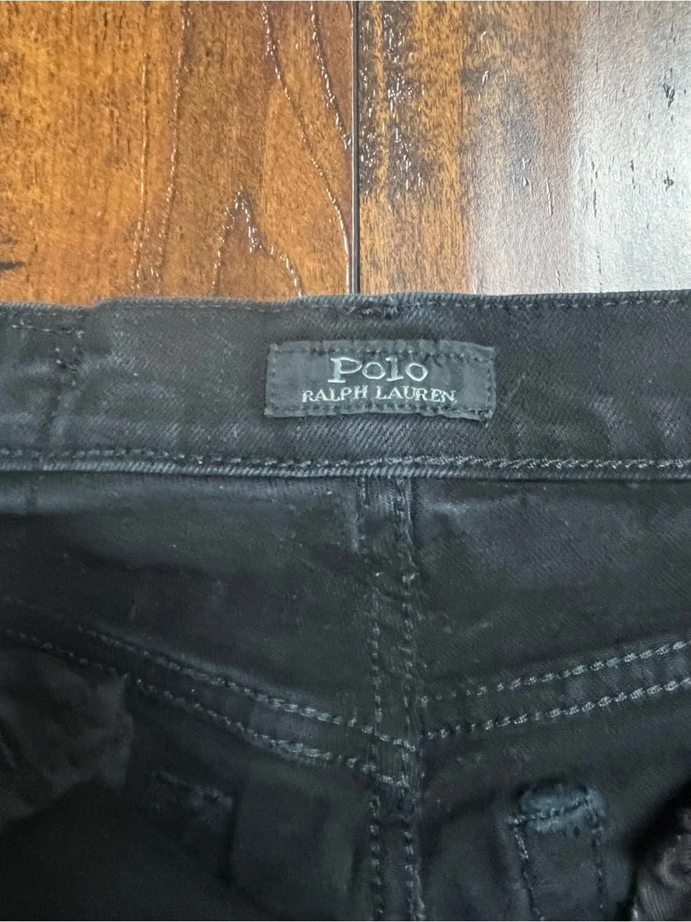 Polo Ralph Lauren THE SULLIVAN SLIM Denim Jeans Black Wash Youth Boys Size 16.